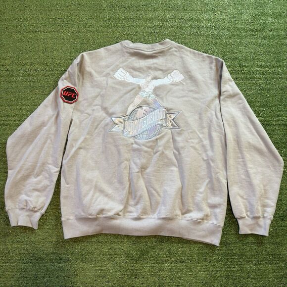 Ultimate UFC Fighting Championship Sweater Color Blue Silk Size Medium Men